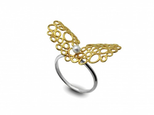 Bubble Flower ring Wing